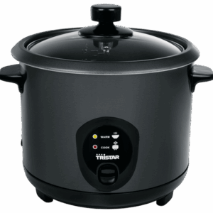 TRISTAR Rijstkoker Zwart RVS (1,5 L)