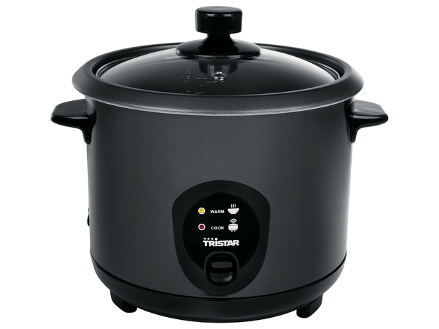 TRISTAR Rijstkoker Zwart RVS (1,5 L)