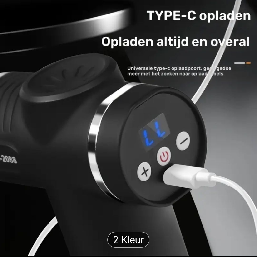Massagepistool USB Oplaadbaar - Afbeelding 5